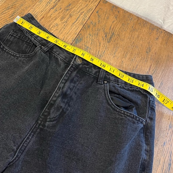 Refuge Wide Leg Distressed Black Jeans – Size 9 - Picture 3 of 7